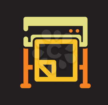 Royalty Free Clipart Image of a Machine