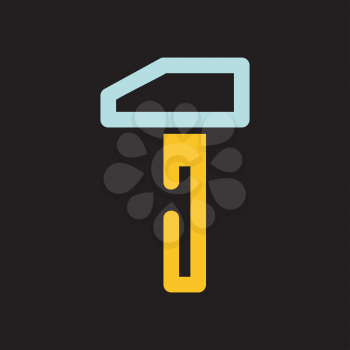 Royalty Free Clipart Image of a Hammer