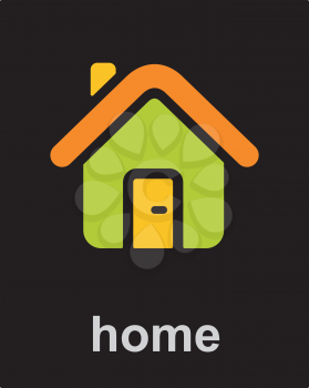 Royalty Free Clipart Image of a Home