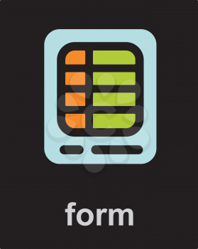 Royalty Free Clipart Image of a Form
