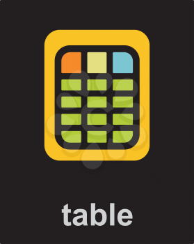 Royalty Free Clipart Image of a Table