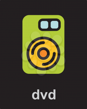 Royalty Free Clipart Image of a DVD