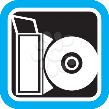 Royalty Free Clipart Image of a Computer Disk
