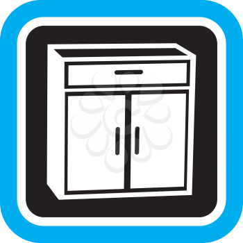 Royalty Free Clipart Image of a Cabinet