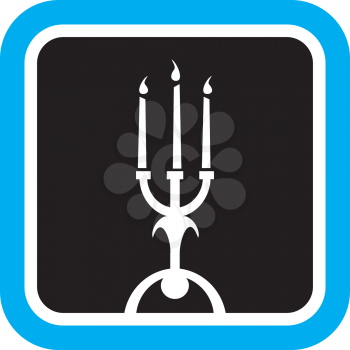 Royalty Free Clipart Image of a Candelabra