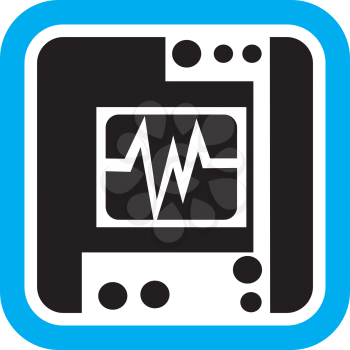 Royalty Free Clipart Image of a Cardiogram