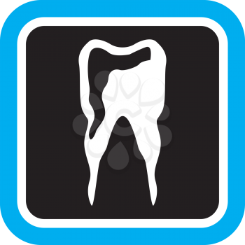 Royalty Free Clipart Image of a Tooth