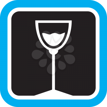Royalty Free Clipart Image of a Wineglass