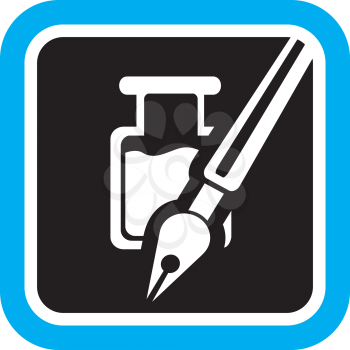Royalty Free Clipart Image of a Fountain Pen
