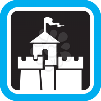Royalty Free Clipart Image of a Castle