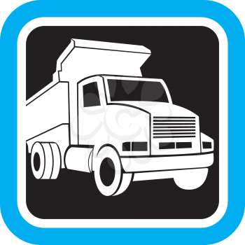 Royalty Free Clipart Image of a Dumptruck