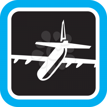 Royalty Free Clipart Image of a Airplane
