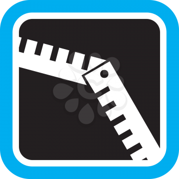 Royalty Free Clipart Image of a Ruler