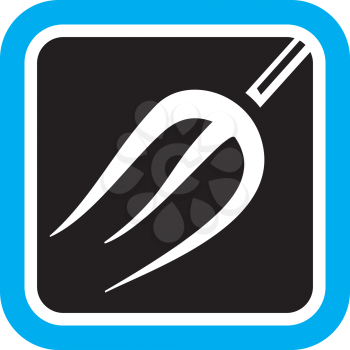 Royalty Free Clipart Image of a Pitchfork