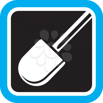 Royalty Free Clipart Image of a Shovel