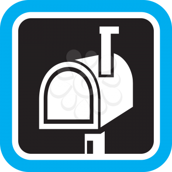Royalty Free Clipart Image of a Mailbox