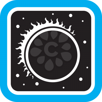 Royalty Free Clipart Image of an Eclipse