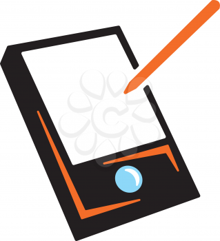 Royalty Free Clipart Image of a Tablet