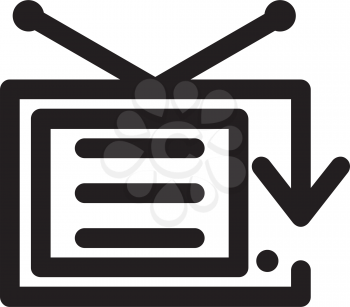 Royalty Free Clipart Image of a Television