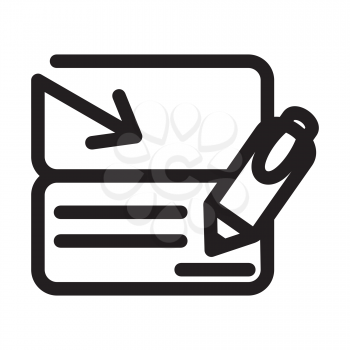 Royalty Free Clipart Image of Signing a Check