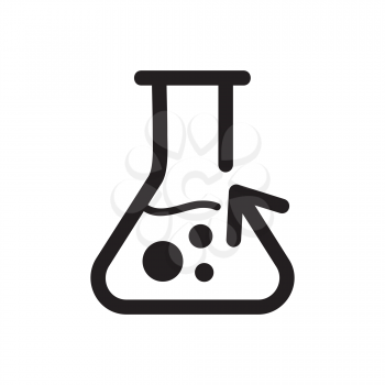 Royalty Free Clipart Image of a Beaker Icon