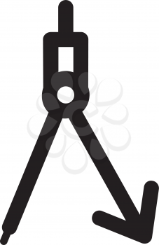 Royalty Free Clipart Image of a Geometry Tool