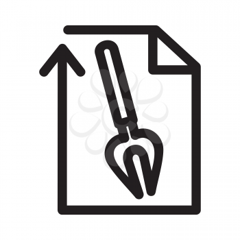 Royalty Free Clipart Image of a Tool in a Rectangle