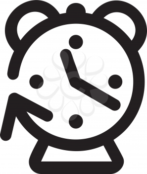 Royalty Free Clipart Image of a Clock Icon