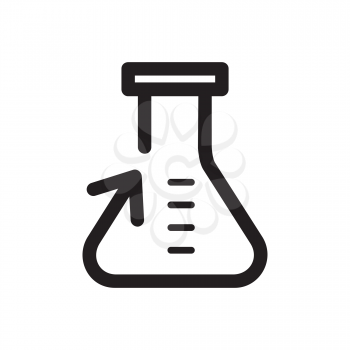 Royalty Free Clipart Image of a Beaker Icon