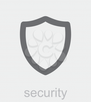 Royalty Free Clipart Image of a Security Shield