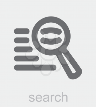 Royalty Free Clipart Image of a Search Icon