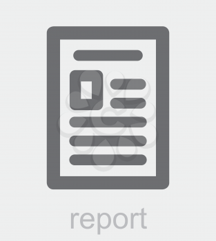 Royalty Free Clipart Image of a Report Icon