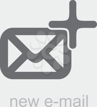 Royalty Free Clipart Image of a New Email Icon