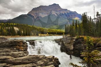 Royalty Free Photo of the Athabasca Falls in Canada