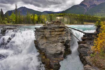Royalty Free Photo of the Athabasca Falls in Canada
