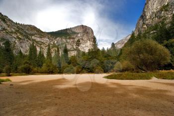 Royalty Free Photo of Dry Mirror Lake in Yosemite Park