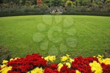 Royalty Free Photo of Flowers in the Butcharts Garden in Canada