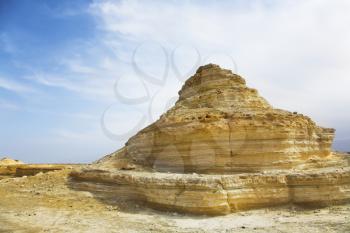 Royalty Free Photo of a Triangular Hill in Israel