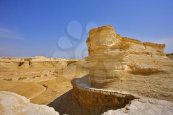 Royalty Free Photo of Canyons Near the Dead Sea