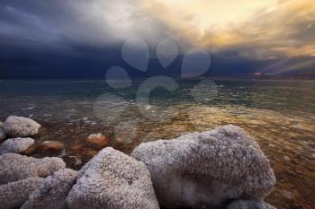 Royalty Free Photo of the Dead Sea in Israel