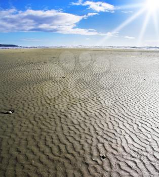 Royalty Free Photo of a Shallow Beach in Vancouver