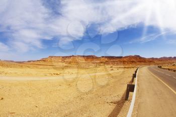 Royalty Free Photo of a Highway in the Desert