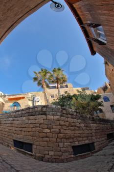 Royalty Free Photo of a Street in Yaffo
