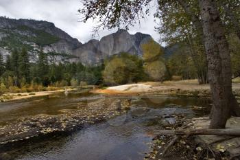 
River in Yosemite national park valley

