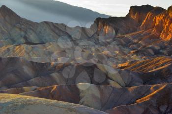  A beautiful and well-known part of Death valley Zabriskie-point.