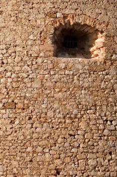 
Window in a round tower of If castle in Marcell
