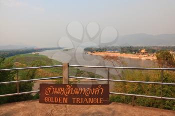 The famous Golden Triangle. Place on the Mekong River, which borders three countries - Thailand, Myanmar and Laos.