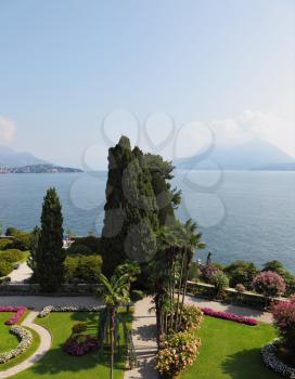 Northern Italy, Lake Maggiore.
A masterpiece of landscape art. Beautiful park on the island of Isola Bella.