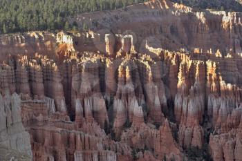  A stone paling in Bryce canyon in state of Utah in the USA