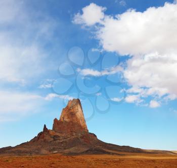 Picturesque cliffs of red sandstone in the Navajo reservation